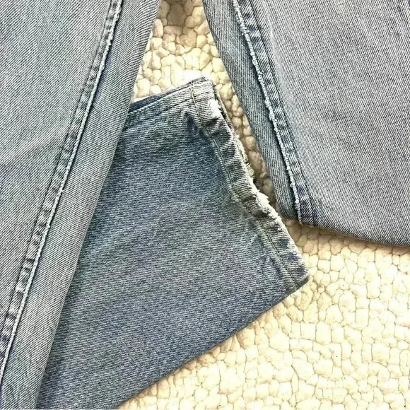 Vintage Lee 90’s Light Wash Super High Waist Bareback Tapered “Mom” Ankle Jeans - Picture 5 of 15